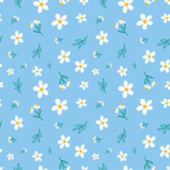 Beautiful seamless floral pattern vector