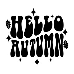 Hello Autumn Svg