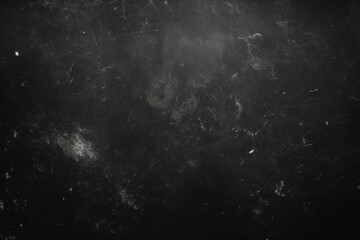 Dust and scratches design. Distressed photo editor layer. Black abstract background. Copy space, Generative AI