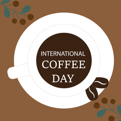 Coffee day poster design