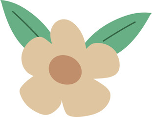 retro daisy isolated