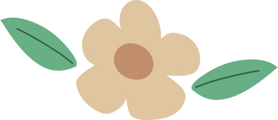 retro daisy isolated