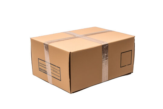 ecommerce package parcel, gift for christmas, delivery, on isolated transparent png background,generative ai