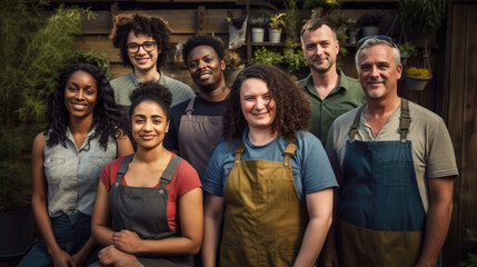 Photograph that captures the diversity and inclusivity of a successful community gardeners