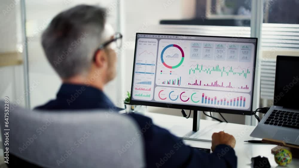 Aufkleber KPI Business Data Dashboard Analytics