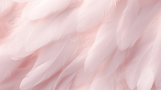 Coral Pink Feather On White Background Stock Photo - Download