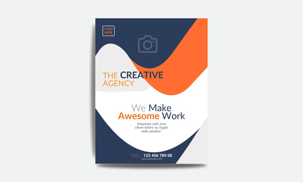Corporate  business flyer design template 