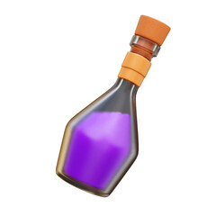 Halloween Poison 3d Icon Illustrations