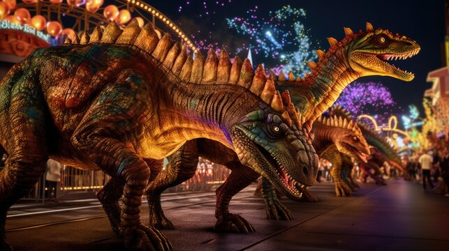 Dinosaur  prehistoric parade Halloween , Background Image,Desktop Wallpaper Backgrounds, HD