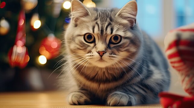 Christmas cat countdown holiday anticipation adorable, Background Image,Desktop Wallpaper Backgrounds, HD