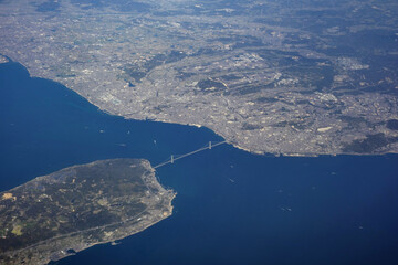 明石海峡大橋空撮