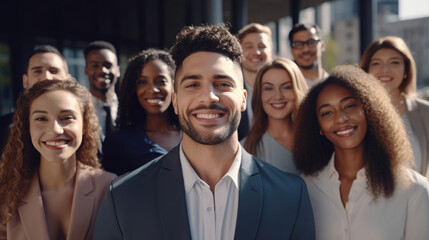 Photograph that captures the diversity and inclusivity of a successful project team