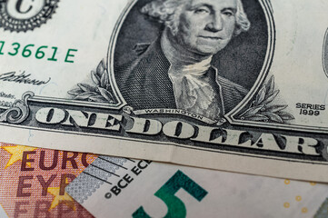 Porträt auf der 1 US Dollar Banknote