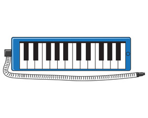 Fototapeta premium piano keyboard vector illustration