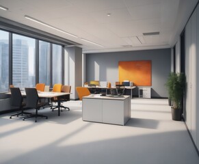 office interior design inside a large company 