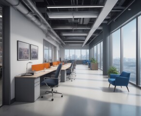 office interior design inside a large company 
