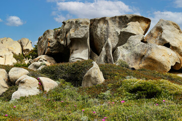 Landscape Granite rocks of Capo Testa, Italy, Sardinia, Santa Teresa di Gallura