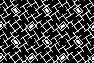 Doodling line wall handdrawn minimalist seamless pattern