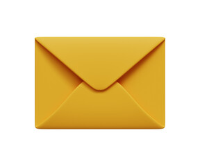 3D mail icon. Envelope sign. Unread mail concept. 3d illustration