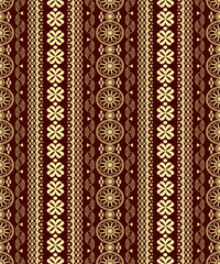 Geometric ethnic oriental seamless pattern traditional design for background,Capet,clothing,fabric,wallpaper,wrapping, Vector illustration abstract style