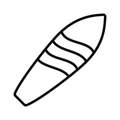 Surfboard icon vector on trendy design