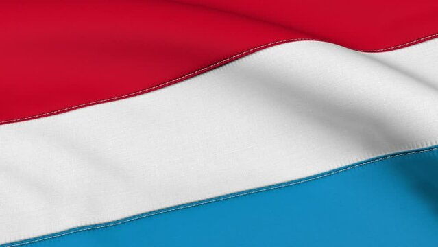 Luxembourg Flag Loop Background