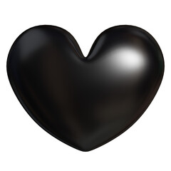 3d love rendering, chrome metal effect