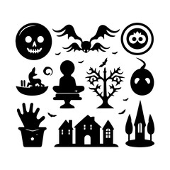 Halloween  isolated on white background