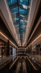 Captivating Elegance: A Glimpse Inside the Futuristic Luxury Mall. Generative AI 4