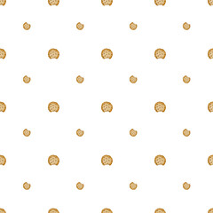 seamless pattern of hand drawn cookies. cute pattern with delicious cookies for printing on fabrics, wallpaper, wrapping paper for coffee shop, scrapbooking