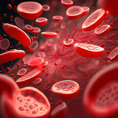 Many red blood cells flow through the bloodstream at breakneck speed