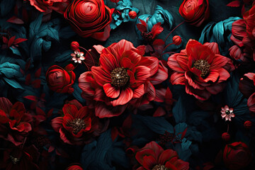 Colorful beautiful flowers background wallpaper