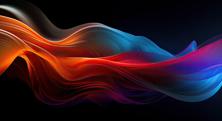 Obraz premium Modern multicolour abstract wave background