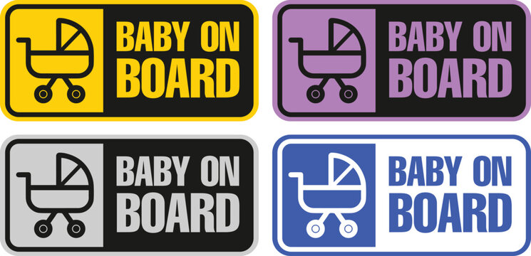 Baby On Board Sign Images – Browse 13,182 Stock Photos, Vectors, and Video