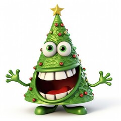 Cartoon christmas tree 