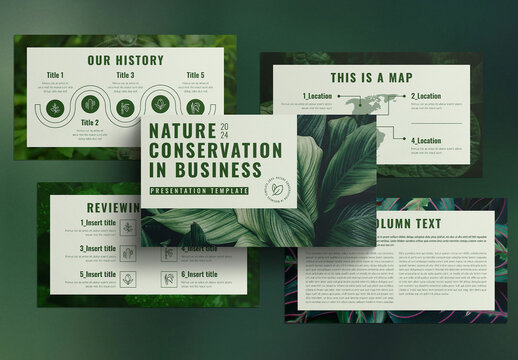 Nature Conservation in Business Presentation Layout