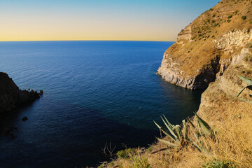 Seascape of the coast of Sardinia Italy