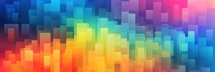 illustration of colorful abstract background, pixel art 8 - bit style, generative AI - obrazy, fototapety, plakaty
