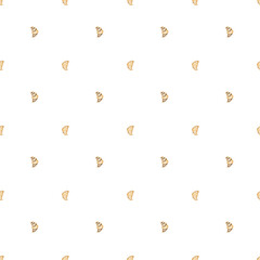 seamless pattern of hand drawn croissants. cute pattern with delicious croissants for printing on fabrics, wallpaper, wrapping paper for coffee shop, scrapbooking. croissant pattern