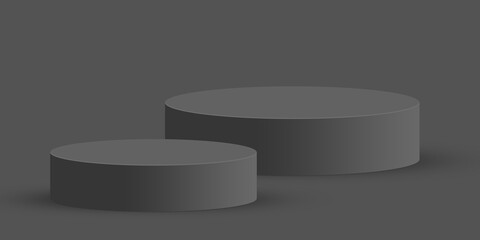 podium on black