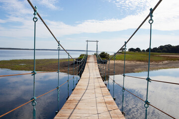 サロマ湖畔の吊り橋