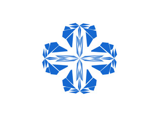 blue gift box with ribbon