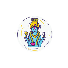 Vishnu vector illustration design1