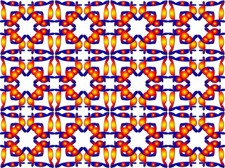 seamless pattern with birds and flowers