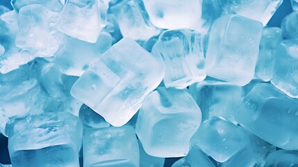 Obraz premium Ice cube background, ice cube texture, or background.