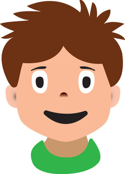 Cute Cartoon character face image 