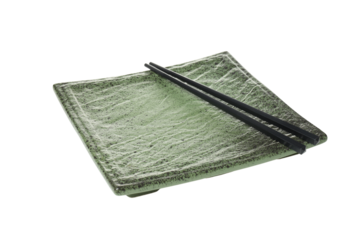 Empty cutlery for Chinese cuisine, isolated on white background