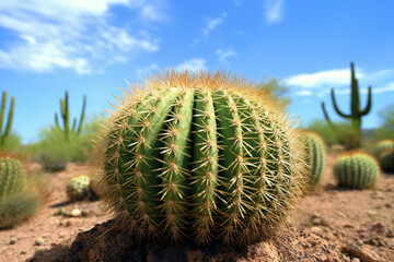 beautiful thorny cactus tree plant
