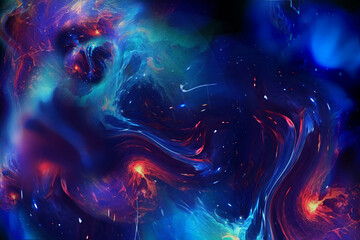 Ultra DeAbstract bright glitter blue backgroud design. Blue banner and wallpaper tailed Nebula Abstract Wallpaper (4)