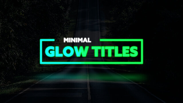 Minimal Glow Titles